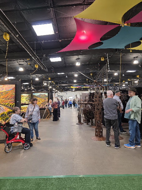 Rio Grande Arts and Crafts Festival Booths and crowd