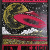 Signed Watch the Sky New Mexico UFO art print featuring a red flying saucer over a desert landscape